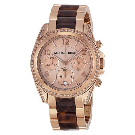 michael kors rose gold watch mesh band|rose gold watch with numbers.